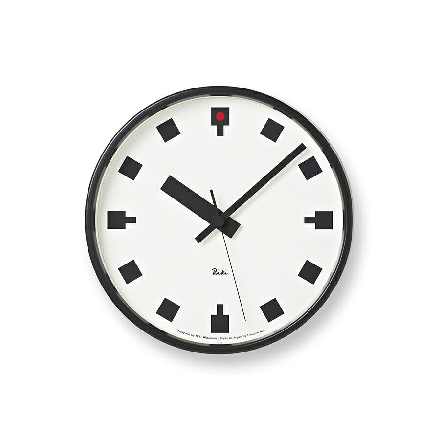 リキ 日比谷の時計 クロック 掛け時計 クオーツ 電池式 ホワイト