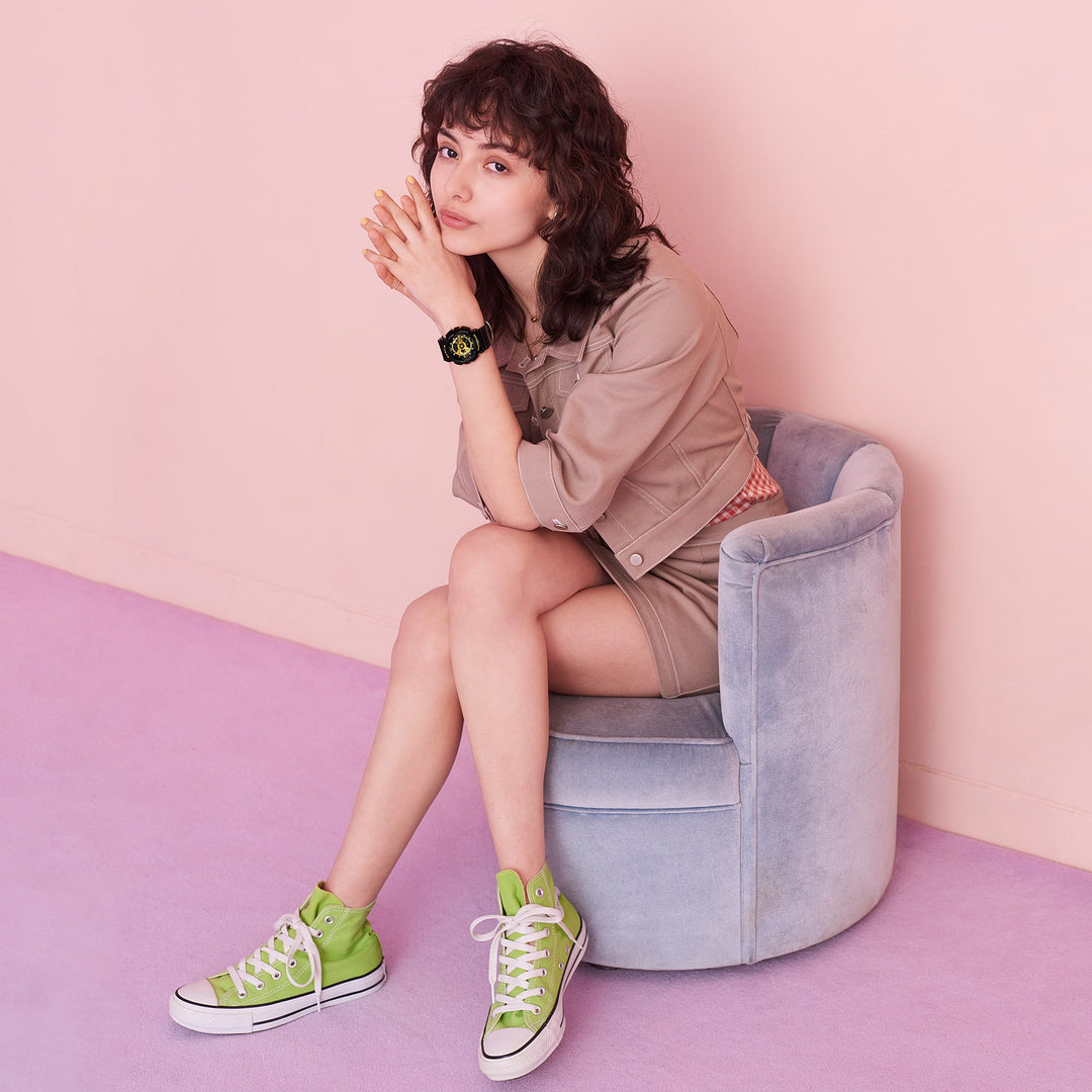 BABY-G ベビージー BA-110シリーズ G-SHOCKデザインインスパイア BA-110X-1AJF レディース 腕時計 電池式 アナログ デジタル ブラック ゴールド 国内正規品 カシオ