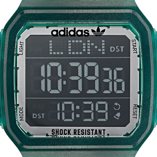 adidas アディダス STREET ストリート DIGITAL ONE GMT デジタルワン GMT AOST22048 メンズ 腕時計 電池式 デジタル ワールドタイム グリーン