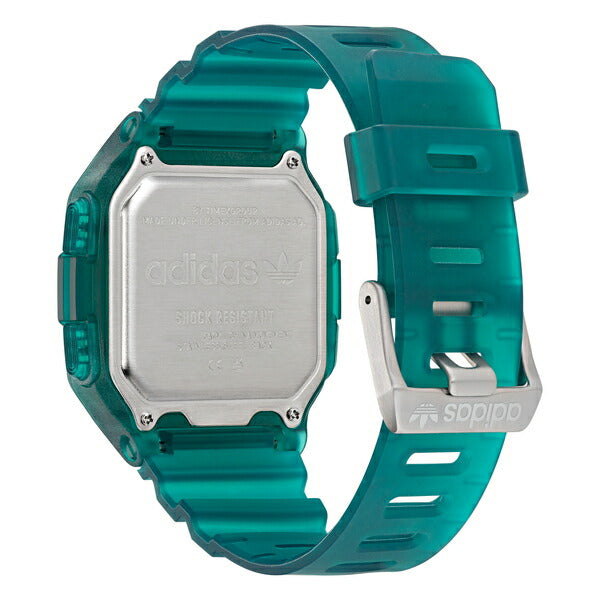 adidas アディダス STREET ストリート DIGITAL ONE GMT デジタルワン GMT AOST22048 メンズ 腕時計 電池式 デジタル ワールドタイム グリーン