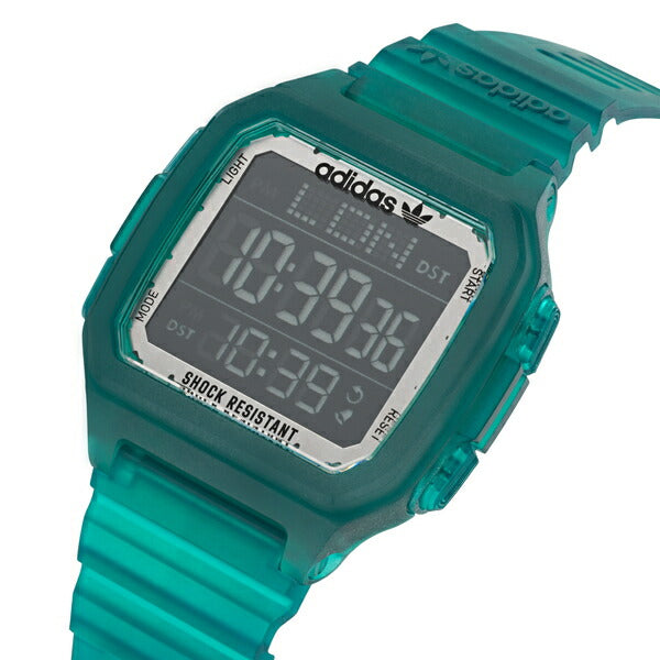 adidas アディダス STREET ストリート DIGITAL ONE GMT デジタルワン GMT AOST22048 メンズ 腕時計 電池式 デジタル ワールドタイム グリーン