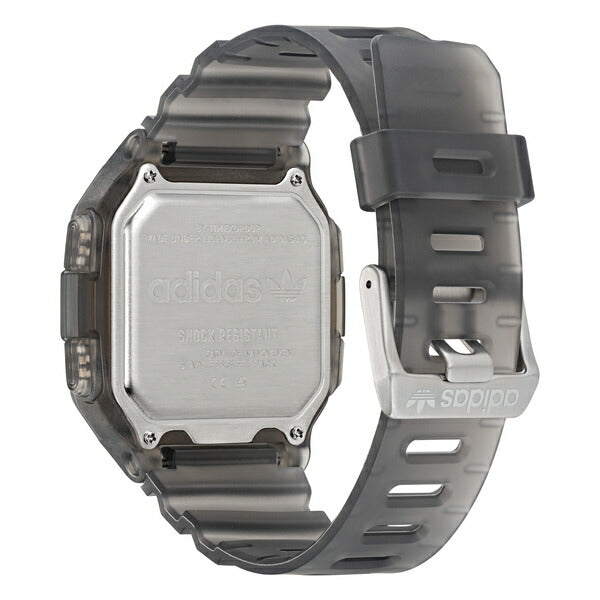adidas アディダス STREET ストリート DIGITAL ONE GMT デジタルワン GMT AOST22050 メンズ 腕時計 電池式 デジタル ワールドタイム ブラック