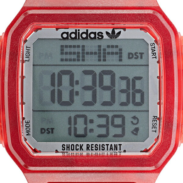 adidas アディダス STREET ストリート DIGITAL ONE GMT デジタルワン GMT AOST22051 メンズ 腕時計 電池式 デジタル ワールドタイム レッド