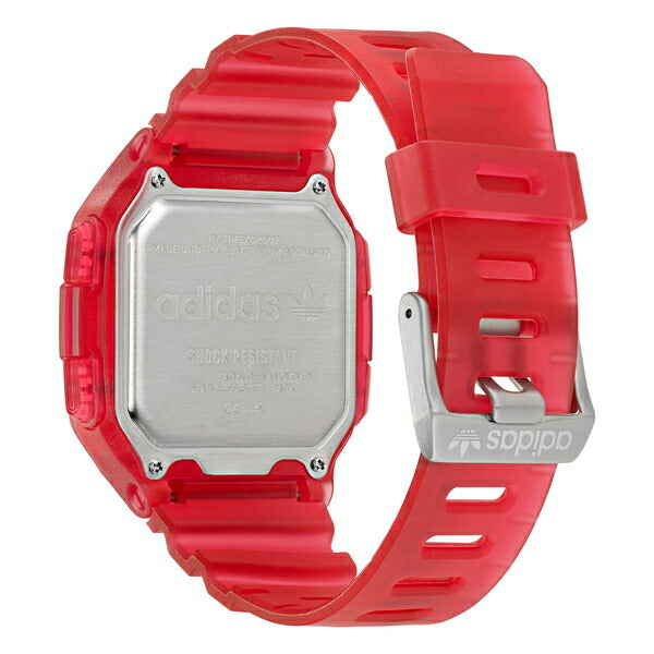 adidas アディダス STREET ストリート DIGITAL ONE GMT デジタルワン GMT AOST22051 メンズ 腕時計 電池式 デジタル ワールドタイム レッド