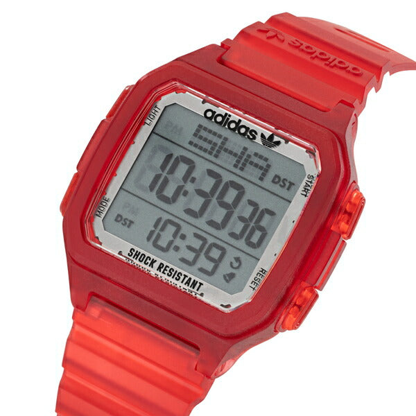 adidas アディダス STREET ストリート DIGITAL ONE GMT デジタルワン GMT AOST22051 メンズ 腕時計 電池式 デジタル ワールドタイム レッド
