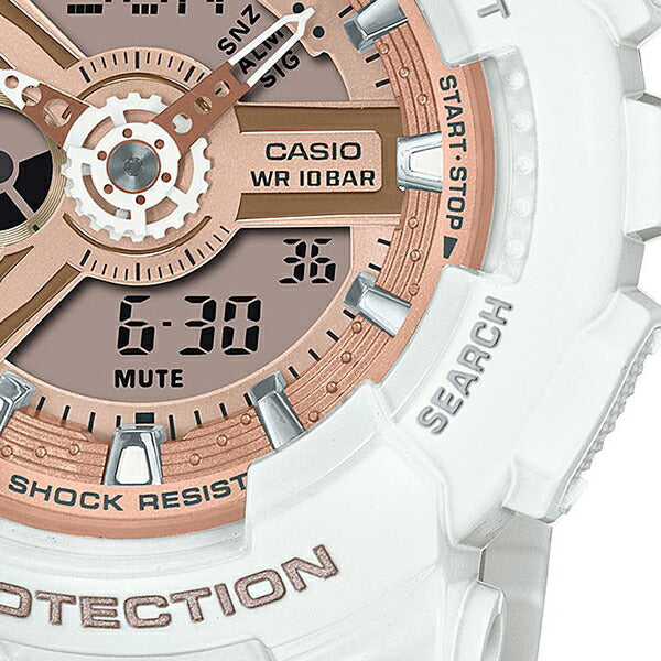 BABY-G ベビージー BA-110シリーズ G-SHOCKデザインインスパイア BA-110X-7A1JF レディース 腕時計 電池式 アナログ デジタル ホワイト 国内正規品 カシオ