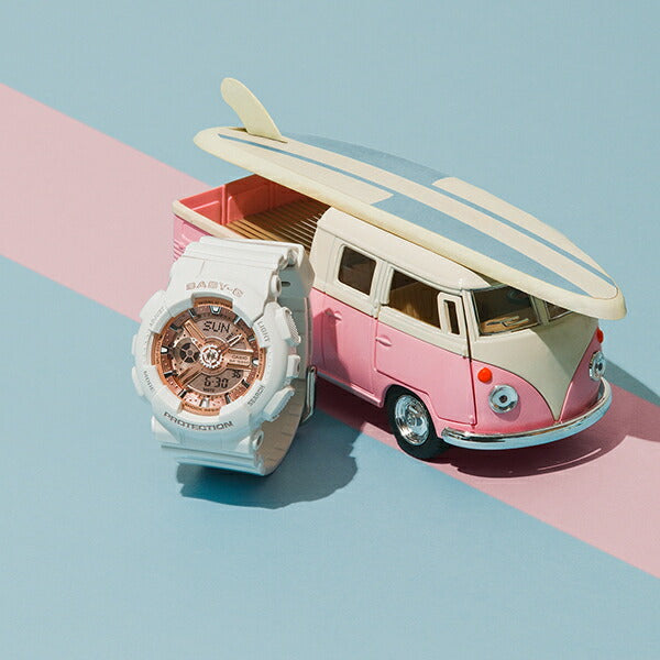 BABY-G ベビージー BA-110シリーズ G-SHOCKデザインインスパイア BA-110X-7A1JF レディース 腕時計 電池式 アナログ デジタル ホワイト 国内正規品 カシオ