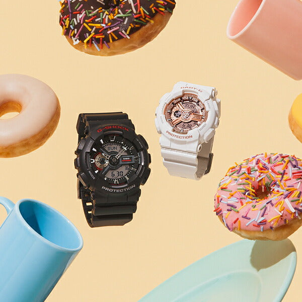 BABY-G ベビージー BA-110シリーズ G-SHOCKデザインインスパイア BA-110X-7A1JF レディース 腕時計 電池式 アナログ デジタル ホワイト 国内正規品 カシオ