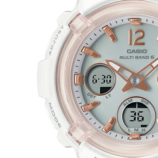 BABY-G BGA-2800-7AJF レディース 腕時計 電波ソーラー アナデジ 樹脂バンド ホワイト 国内正規品 カシオ