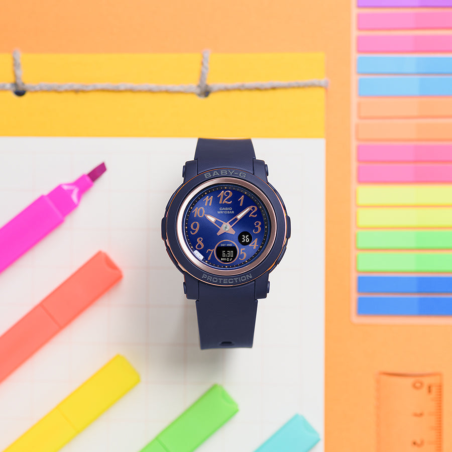 BABY-G BGA-290シリーズ ネイビー BGA-290SA-2AJF レディース 腕時計 電池式 アナデジ 国内正規品 カシオ