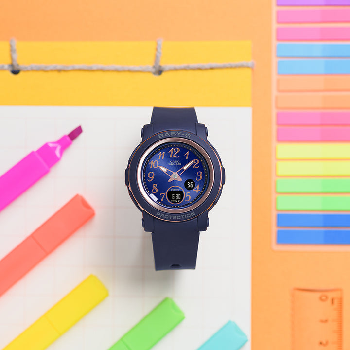 BABY-G BGA-290シリーズ ネイビー BGA-290SA-2AJF レディース 腕時計 電池式 アナデジ 国内正規品 カシオ