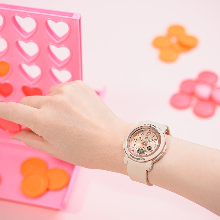 BABY-G BGA-290シリーズ ピンクベージュ BGA-290SA-4AJF レディース 腕時計 電池式 アナデジ 国内正規品 カシオ