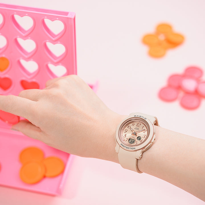 BABY-G BGA-290シリーズ ピンクベージュ BGA-290SA-4AJF レディース 腕時計 電池式 アナデジ 国内正規品 カシオ