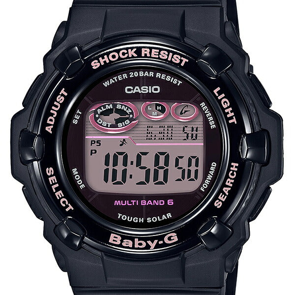 BABY-G BGR-3000UCB-1JF レディース 腕時計 電波ソーラー デジタル 樹脂バンド ブラック 国内正規品 カシオ
