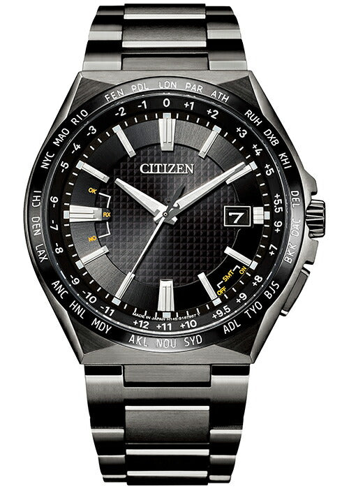 シチズン アテッサ ACT Line アクトライン ブラックチタンシリーズ CB0215-51E メンズ 腕時計 ソーラー 電波 スーパーチタニウム