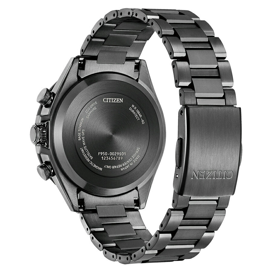 シチズン アテッサ ACT Line アクトライン ブラックチタンシリーズ CC4055-65E メンズ 腕時計 ソーラー GPS衛星電波受信 クロノグラフ サファイアベゼル