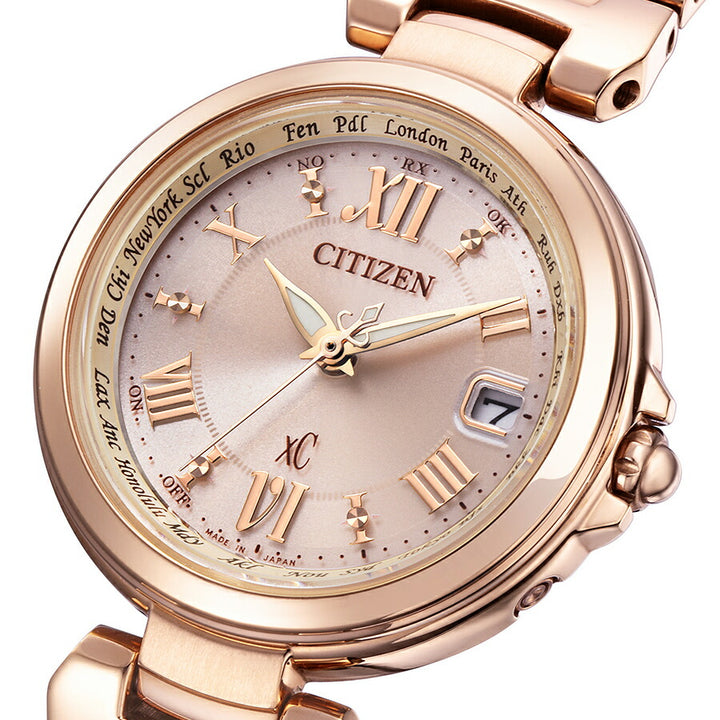 シチズン xC クロスシー basic collection ベーシックコレクション シアター&ロマンス EC1032-54X レディース 腕時計 ソーラー 電波 ゴールド