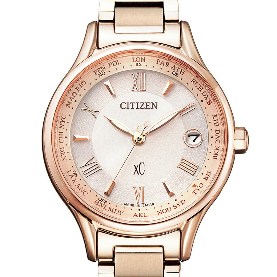 シチズン xC クロスシー basic collection ベーシックコレクション サクラピンク EC1164-53W レディース 腕時計 ソーラー 電波 スーパーチタニウム
