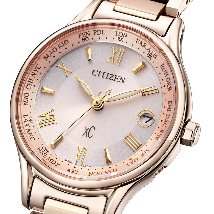 シチズン xC クロスシー basic collection ベーシックコレクション サクラピンク EC1164-53W レディース 腕時計 ソーラー 電波 スーパーチタニウム