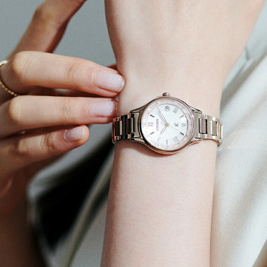 シチズン xC クロスシー basic collection ベーシックコレクション サクラピンク EC1164-53W レディース 腕時計 ソーラー 電波 スーパーチタニウム