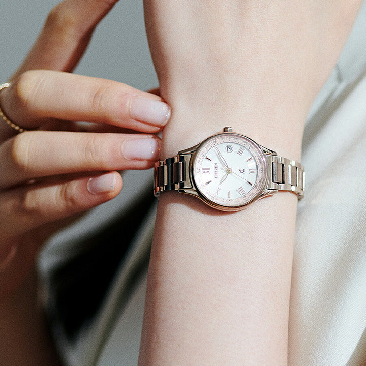 シチズン xC クロスシー basic collection ベーシックコレクション サクラピンク EC1164-53W レディース 腕時計 ソーラー 電波 スーパーチタニウム