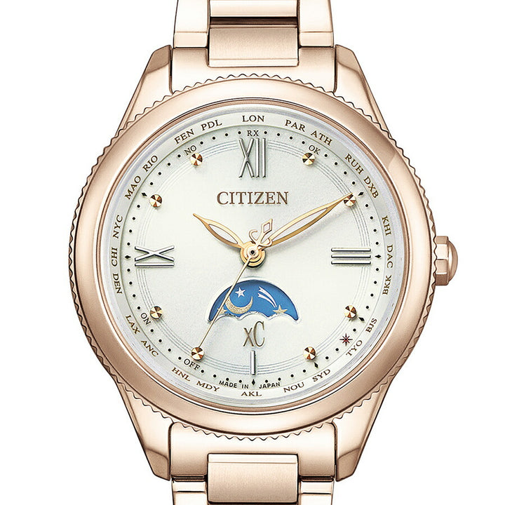 シチズン xC クロスシー daichi collection ダイチコレクション サン&ムーン サクラピンク EE1004-57A レディース 腕時計 ソーラー 電波 北川景子さん広告着用モデル