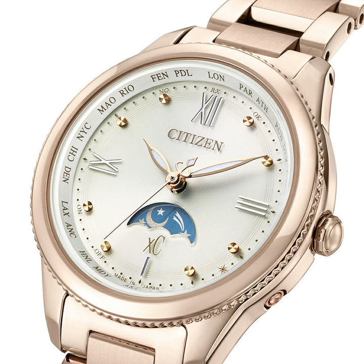 シチズン xC クロスシー daichi collection ダイチコレクション サン&ムーン サクラピンク EE1004-57A レディース 腕時計 ソーラー 電波 北川景子さん広告着用モデル