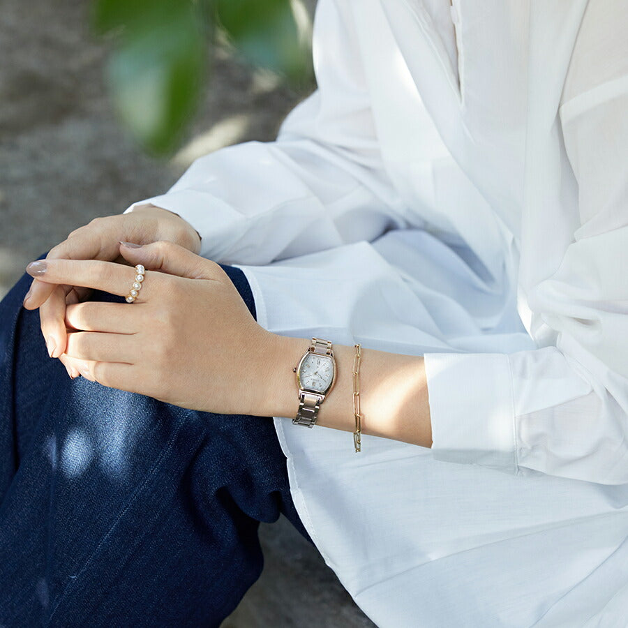 シチズン xC クロスシー basic collection ベーシックコレクション サクラピンク ES9354-69B レディース 腕時計 トノー ソーラー 電波