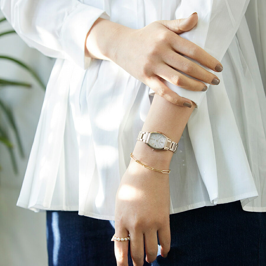 シチズン xC クロスシー basic collection ベーシックコレクション サクラピンク ES9354-69B レディース 腕時計 トノー ソーラー 電波