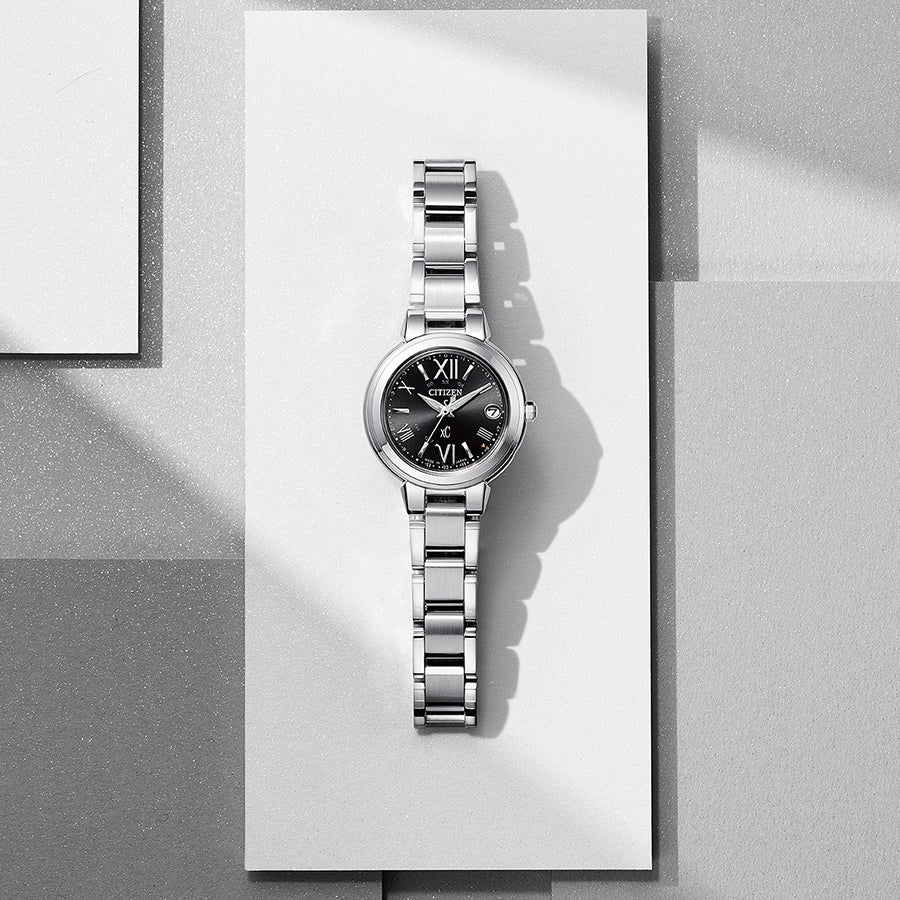 シチズン xC クロスシー basic collection ベーシックコレクション ES9430-89E レディース 腕時計 ソーラー 電波 ブラック