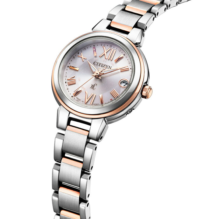 シチズン xC クロスシー basic collection ベーシックコレクション ES9434-53W レディース 腕時計 ソーラー 電波 ツートン