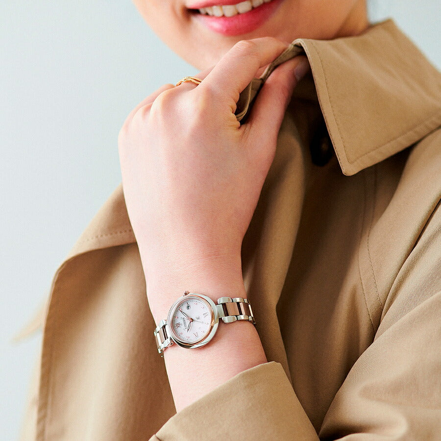 シチズン xC クロスシー mizu collection ミズコレクション サクラピンク ES9465-50W レディース 腕時計 ソーラー 電波 北川景子さん広告着用モデル