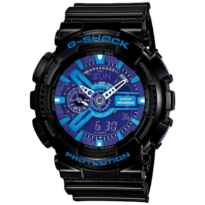 G-SHOCK GA-110HC-1AJF メンズ アナデジ ブラック ブルー ハイパー