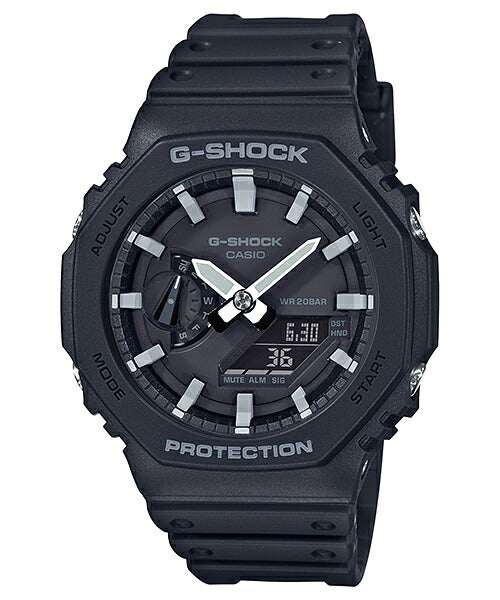 G-SHOCK ベーシック GA-2100-1AJF メンズ デジアナ ブラック カーボン