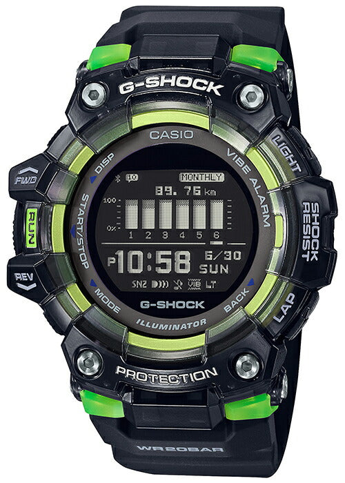 G-SHOCK G-SQUAD スケルトン GBD-100SM-1JF メンズ 電池式 Bluetooth