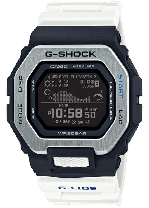 G-SHOCK G-LIDE ホワイト GBX-100-7JF メンズ デジタル タイドグラフ 