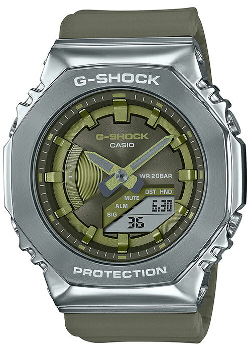 G-SHOCK ミッドサイズ メタルベゼル GM-S2100-3AJF メンズ レディース 電池式 アナデジ グリーン 樹脂バンド 八角形 – THE  CLOCK HOUSE公式オンラインストア