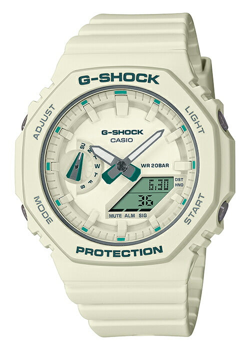 G-SHOCK ミッドサイズ グリーンアクセント GMA-S2100GA-7AJF メンズ レディース 電池式 アナデジ オクタゴン ホワイ –  THE CLOCK HOUSE公式オンラインストア