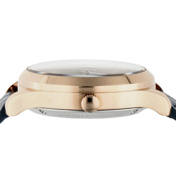 HENRY LONDON ヘンリーロンドン KNIGHTSBRIDGE ナイツブリッジ メカニカル ペアモデル HL34-AS-0458 レディース 腕時計 機械式 オープンハート 革ベルト ネイビー