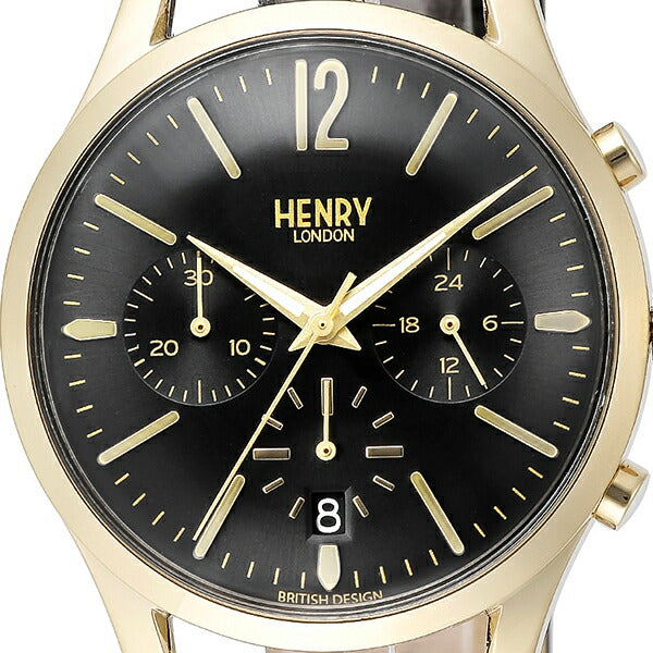 HENRY LONDON ヘンリーロンドン WESTMINSTER ウェストミンスター HL39-CS-0438 メンズ 腕時計 クオーツ 革ベルト ブラック