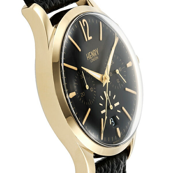 HENRY LONDON ヘンリーロンドン WESTMINSTER ウェストミンスター HL39-CS-0438 メンズ 腕時計 クオーツ 革ベルト ブラック
