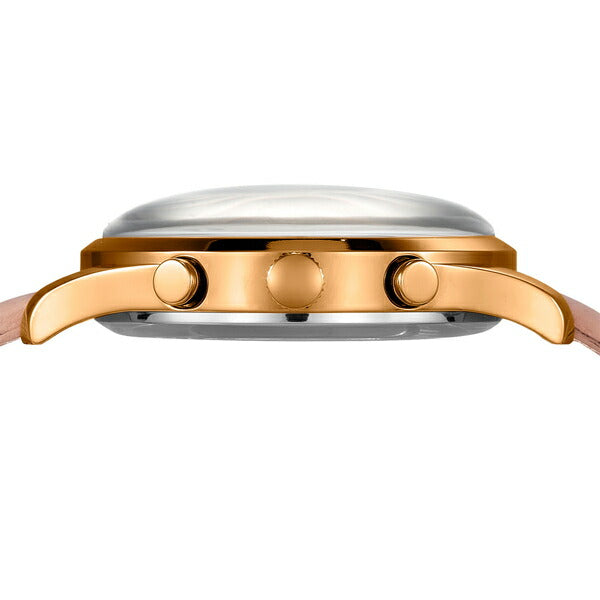 HENRY LONDON ヘンリーロンドン APPLE LEATHER Collection アップルレザーコレクション HL39-CS-0442-AL メンズ レディース 腕時計 クオーツ 電池式 ピンクべージュ 革ベルト ホワイト 替えベルト付き