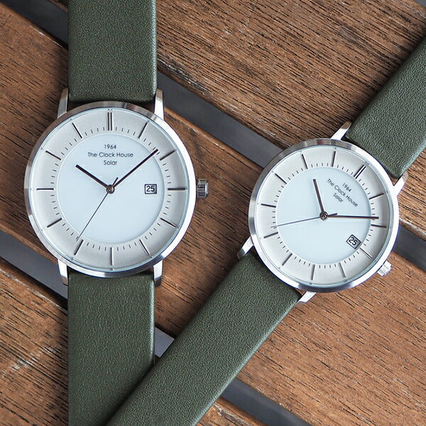 ザ・クロックハウス カスタマイズウォッチ ノルディックカジュアル LCA1004-WH1 レディース 腕時計 ソーラー 革ベルト ホワイト CLUELvol.71 雑誌掲載