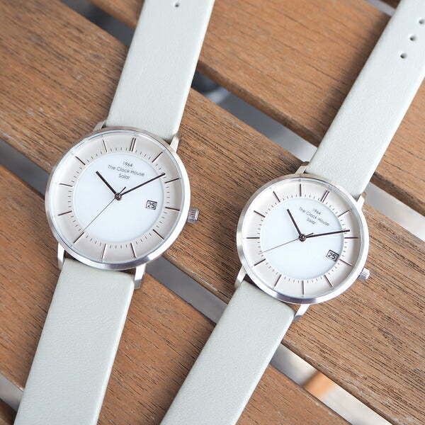 ザ・クロックハウス カスタマイズウォッチ ノルディックカジュアル LCA1004-WH1 レディース 腕時計 ソーラー 革ベルト ホワイト CLUELvol.71 雑誌掲載