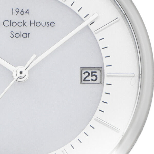 ザ・クロックハウス カスタマイズウォッチ ノルディックカジュアル LCA1004-WH1 レディース 腕時計 ソーラー 革ベルト ホワイト CLUELvol.71 雑誌掲載