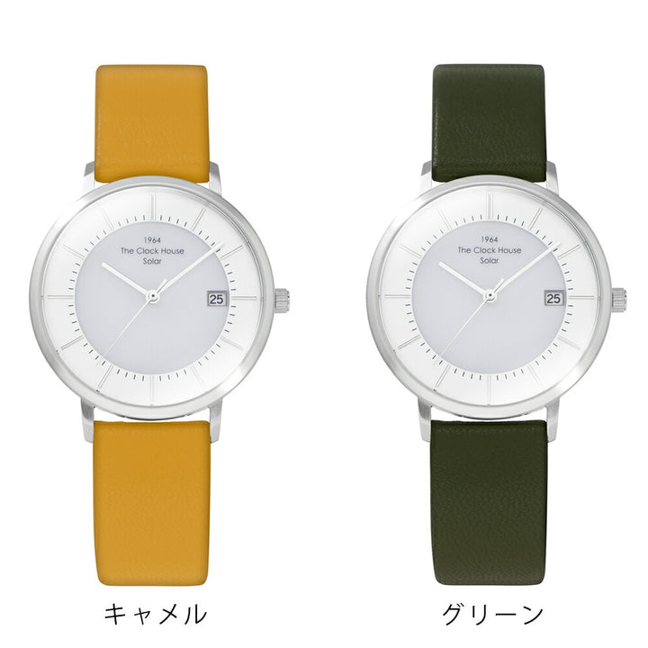 ザ・クロックハウス カスタマイズウォッチ ノルディックカジュアル LCA1004-WH1 レディース 腕時計 ソーラー 革ベルト ホワイト CLUELvol.71 雑誌掲載