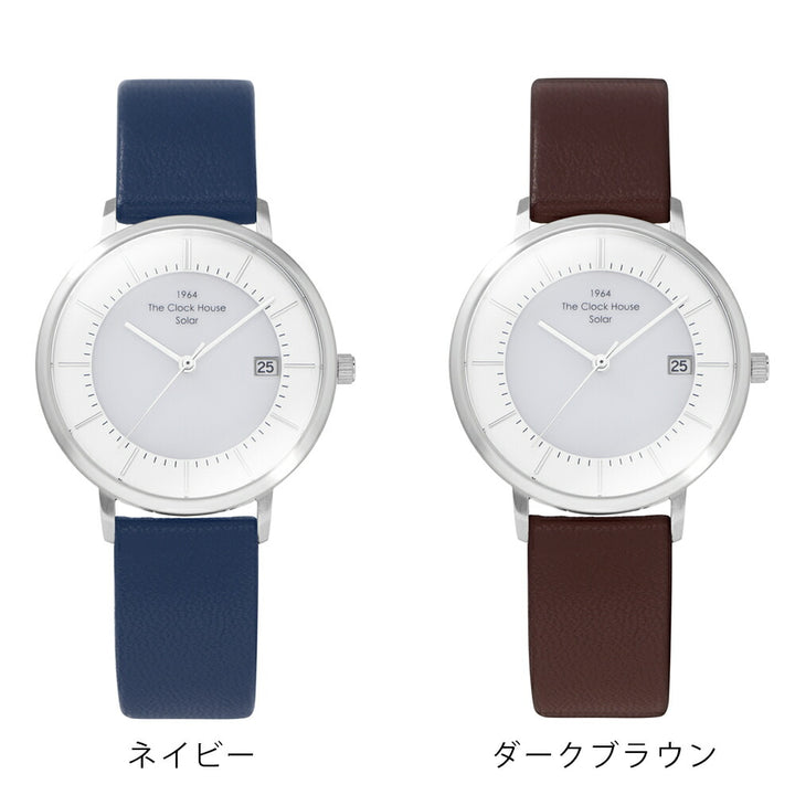 ザ・クロックハウス カスタマイズウォッチ ノルディックカジュアル LCA1004-WH1 レディース 腕時計 ソーラー 革ベルト ホワイト CLUELvol.71 雑誌掲載