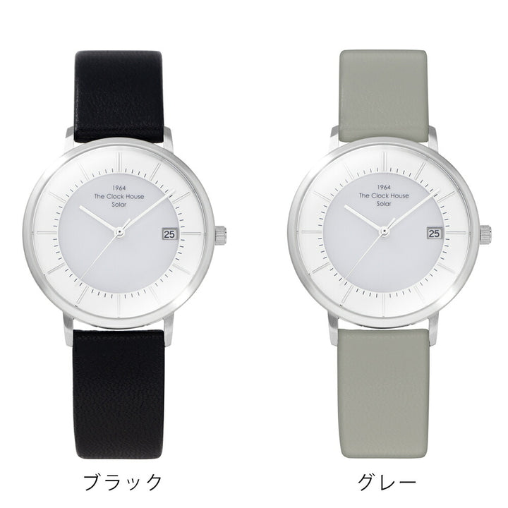 ザ・クロックハウス カスタマイズウォッチ ノルディックカジュアル LCA1004-WH1 レディース 腕時計 ソーラー 革ベルト ホワイト CLUELvol.71 雑誌掲載