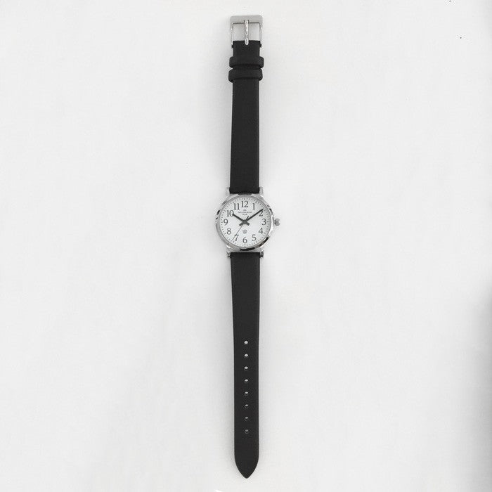 ザ・クロックハウス ユーディー LUD1001-WH1B ユニバーサルデザイン レディース 腕時計 ソーラー 黒レザー ホワイト THE CLOCK HOUSE UD