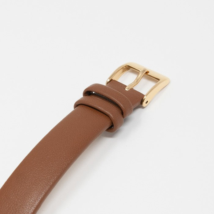 ザ・クロックハウス ユーディー LUD1001-WH2B ユニバーサルデザイン レディース 腕時計 ソーラー 茶レザー ホワイト THE CLOCK HOUSE UD